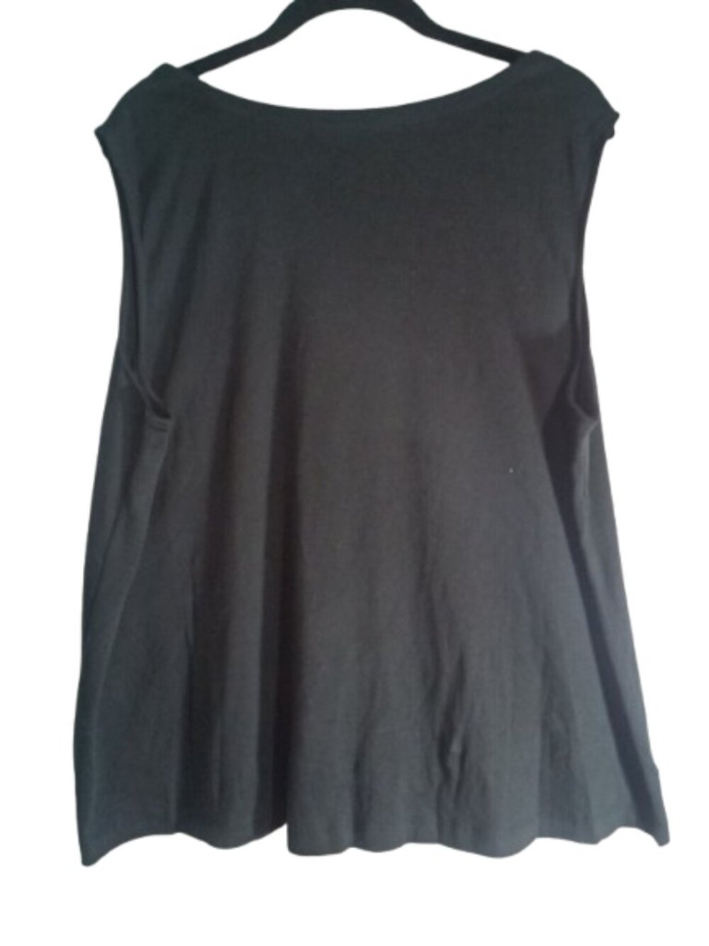 J Jill Tank Top Sz Sleeveless Black 100% Pima Cotton - Picture 2 of 3